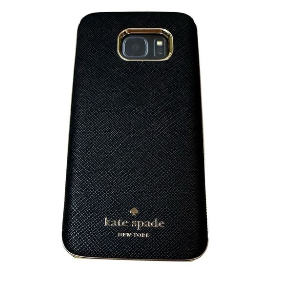 Kate Spade Phone Case Samsung Galaxy S7 Black Gold NEW with Box - Picture 2 of 8